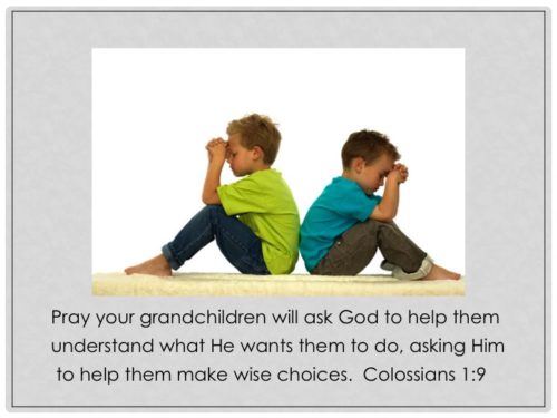 Weekly Prayer for Grandchildren #1 – Grandparenting with a Purpose by ...